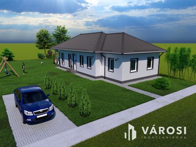 Új építésű családi ház praktikus elrendezéssel