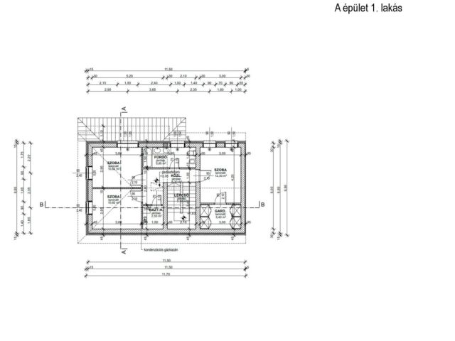 Hatvan utcai kertben eladó 1 emeletes ikerház