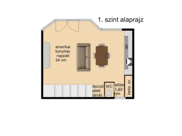 Felújított lakás a Kossuth tér mellett