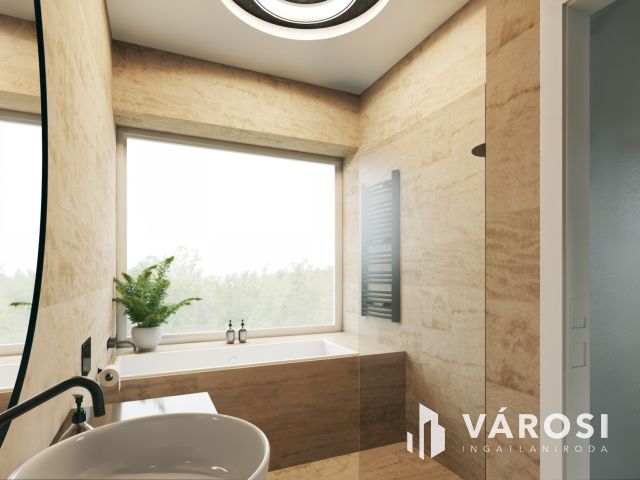 Medencés luxus penthouse lakás Sóstón eladó